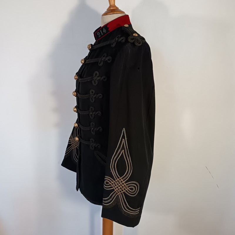 VESTE DOLMAN D'UNIFORME D'UN CAPITAINE DU 214 ème REGIMENT D'INFANTERIE 1914